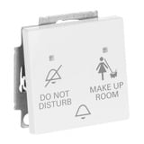 Busch-Jaeger Klingeltasteneinsatz Do Not Disturb Make Up Room, Taster weiß, Retail