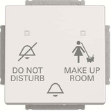 Busch-Jaeger Klingeltasteneinsatz Do Not Disturb Make Up Room, Taster weiß, Retail