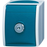 Busch-Jaeger Schutzkontaktsteckdose Typ F 20 EWSL-53 abschließbar blau, Retail