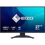 EIZO EV2740X-BK, LED-Monitor 69 cm (27 Zoll), schwarz, UltraHD/4K, IPS, LAN, USB-C