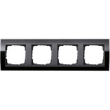 Gira Abdeckrahmen vierfach, Abdeckung schwarz, Retail