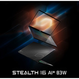 MSI Stealth 16 AI+ B3WI-034, Gaming-Notebook schwarz, Intel® Core™ Ultra 9 386H, NVIDIA GeForce RTX 5080, 32 GB DDR5, 1 TB (1 TB SSD), Windows 11 Home
