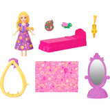 Mattel Disney Prinzessin Rapunzel kleines Puppenhaus Schloss mit Puppe und Zubehör 