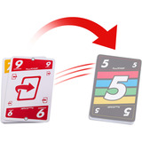 Mattel Phase zehn Flip Kartenspiel mit beidseitig bedruckten Karten und speziellen Flip-Karten 