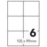 MediaRange Universal-Etiketten, haftend, 105 x 99 mm, weiß, 300 Etiketten 