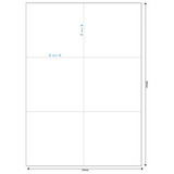 MediaRange Universal-Etiketten, haftend, 105 x 99 mm, weiß, 300 Etiketten 