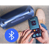 Medion Life P61768 Tragbarer Bluetooth Lautsprecher XL blau, Bluetooth, Dual Illuminated, Lightstrip,Integrierte Powerbank