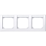 Merten Rahmen 3-fach mit Beschriftungsträger, Typ 471325, Abdeckrahmen, M-SMART System M weiß (glänzend), Retail
