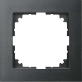 Merten Rahmen einfach aus Thermoplast, matt, Schutzart IP20, Maße 90 x 90 x 12 mm anthrazit, Retail