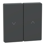 Merten Wippe für Rollladenschalter, einteilige Wippe, lackierter Thermoplast, matt, Typ MEG3855-6034 anthrazit, Retail