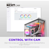 NZXT F420 RGB, Gehäuselüfter weiß, Reverse, 420 mm