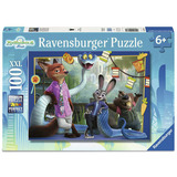Ravensburger Kinderpuzzle - Zurück in Zoomania 100 Teile