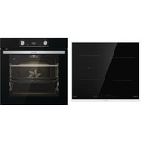 gorenje Black Steam Pyro Set, Backofen-Set schwarz