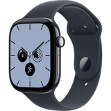 Apple Watch Series 12, Smartwatch dunkelblau, Keramik, 46 mm, Sportarmband Navyblau S/M, Cellular