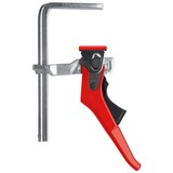 BESSEY Ganzstahl-Tischzwinge GTR16S6H silber/rot, 160 / 60, für Führungsschienen