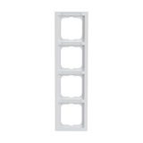 Busch-Jaeger Rahmen vierfach mit Sichtfenster und Beschriftungsträger Retail