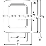 Busch-Jaeger Rahmen zwei fach 1722 NS-214 weiß, Retail