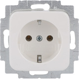 Busch-Jaeger Steckdosen-Einsatz Anschlussweiß Schutzkontakt Typ F 16 Ampere 250 Volt Unterputz weiß (glänzend), Retail