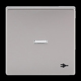 Busch-Jaeger Wippe mit Aufdruck edelstahl, Retail