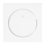 Busch-Jaeger Zentralscheibe Drehknopf für Unterputz-Dimmer mit transparentem Leuchtring, Typ 6540-84-102, Abdeckung weiß (glänzend), Retail