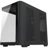 FSP M580-BP, Tower-Gehäuse schwarz, Tempered Glass