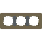 Gira Abdeckrahmen dreifach braun, Retail