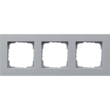 Gira Abdeckrahmen dreifach, Abdeckung aluminium, Retail