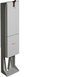 Hager Verteilersäule Baureihe 142 mit Montageplatte ZAL142P, Gehäuse grau, Retail