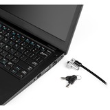 Kensington Slim N17 2.0 Laptopschloss schwarz, für Wedge-Shaped Security-Slots