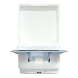 Merten Schutzkontakt-Steckdose mit Klappdeckel IP44 weiß (glänzend), Retail