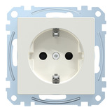 Merten Schutzkontaktsteckdose mit erhöhtem Berührungsschutz weiß (glänzend), Retail