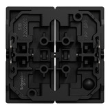 Merten Wippe für Serienschalter, zweiteilig, lackiert, matt, Klemmbefestigung, IP20, MEG3400-0403 schwarz (matt), Retail