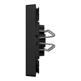 Merten Wippe für Serienschalter, zweiteilig, lackiert, matt, Klemmbefestigung, IP20, MEG3400-0403 schwarz (matt), Retail