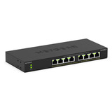 Netgear GS308LP, Switch schwarz, PoE+-Switch mit 8 Anschlüssen