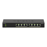 Netgear GS308LP, Switch schwarz, PoE+-Switch mit 8 Anschlüssen