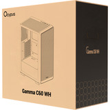 Ocypus Gamma C60 , Tower-Gehäuse weiß, Tempered Glass