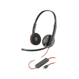 Poly Blackwire 3220, Headset schwarz, Stereo, USB-C
