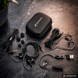 Sharkoon Stealthbite IEM, Kopfhörer schwarz, USB-A/C, Klinke 3,5 mm