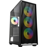 Sharkoon VK4 ARGB , Tower-Gehäuse schwarz, Tempered Glass
