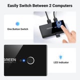 UGREEN US216 USB 3.0 KVM Switch 2PC 2-In 4-Out Umschaltbox, USB-Switch 