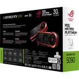 ASUS GeForce RTX 5090 ROG Matrix Platinum, Grafikkarte schwarz/dunkelrot, DLSS 4, 3x DisplayPort, 2x HDMI 2.1