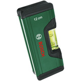 Bosch DIY Wasserwaage 12cm grün, mit V-Nut und flachgefrästem Boden