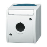 Busch-Jaeger Leergehäuse mit Beschriftungsfeld für modulare Installationsschalterprogramme grau, Retail