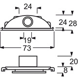 Busch-Jaeger Leitungseinführung für Rohre Durchmesser 20 Millimeter, Kabelführung Retail