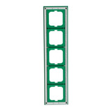 Busch-Jaeger Rahmen fünffach grün, Retail