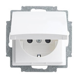 Busch-Jaeger Schutzkontaktsteckdose Einsatz 20 EUKB-914 weiß, Retail