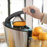 Cecotec Zitruspresse Essential Vita Hyden 600 Steel edelstahl/schwarz, 600 Watt, direkter Saftauslauf