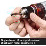 EINHELL Professional Akku-Schlagbohrschrauber TP-CD 18 Li-i Brushless-Solo, 18Volt rot/schwarz, ohne Akku und Ladegerät