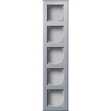 Gira Gehäuse fünffach Aluminium aluminium, Retail