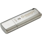 Kingston IronKey Locker+ 50 64 GB, USB-Stick aluminium, USB-A 3.2 Gen 1